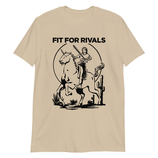 Yes, That's Renee on a Unicorn Holding a Sword... T-Shirt featuring a whimsical graphic of Renee riding a unicorn with a sword. Fun and unique tee for fans of Renee Phoenix, Fit For Rivals and quirky designs.